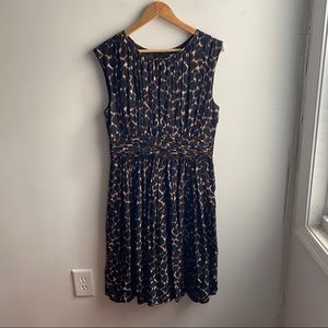 Boden Tall Selina animal print knee length dress